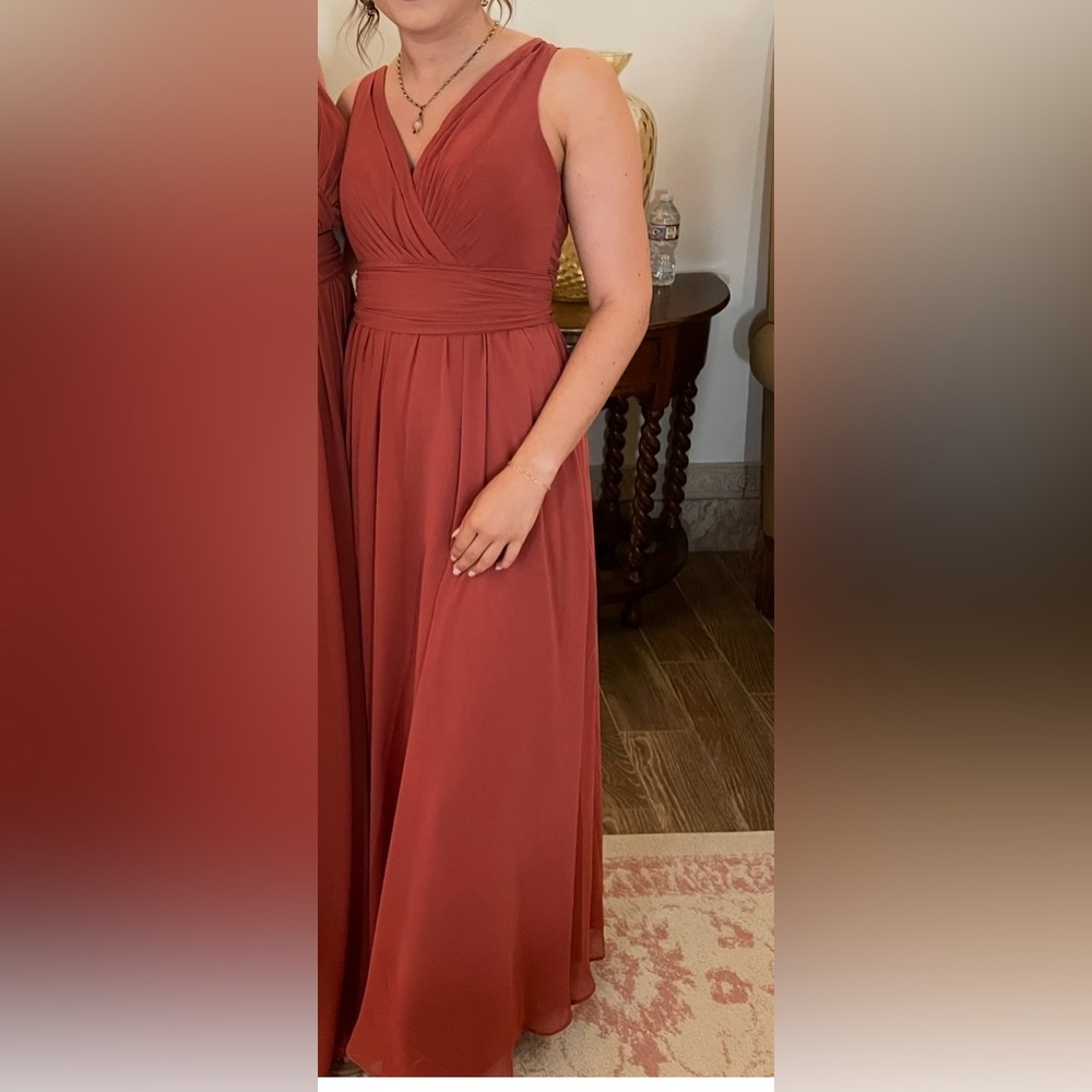 Azazie Terracotta Bridesmaid Dress